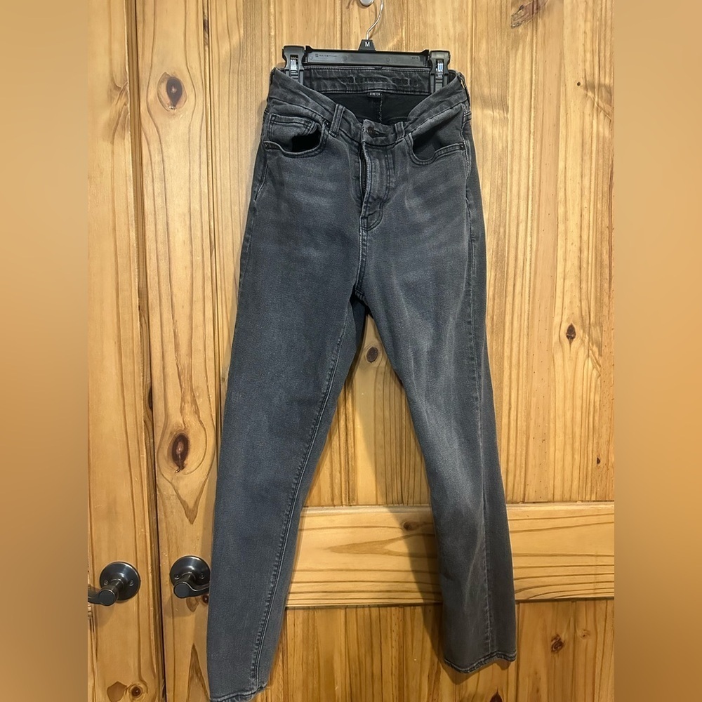 American Eagle Outfitters Dark Gray Straight Leg Jeans